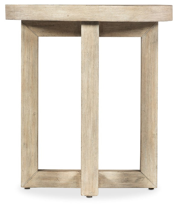 Hooker Furniture Commerce Modern Side Table In Light Acacia Wood Finish — Round 22" Top, Durable Solids & Veneers, Versatile Accent For Small Spaces 7228-80198-80