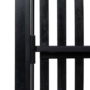 English Elm TOPMAX Acacia Wood Twin Porch Swing Bed Frame with High Back, 350lb Capacity & 118" Hemp Ropes Black N717P265795B