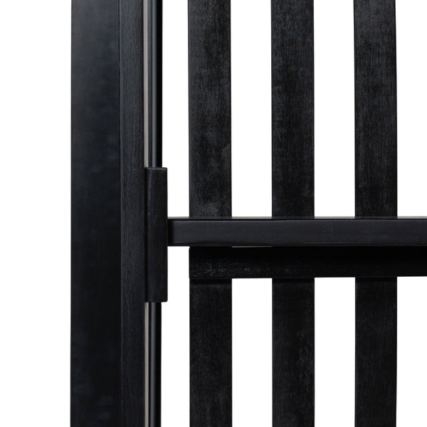 English Elm TOPMAX Acacia Wood Twin Porch Swing Bed Frame with High Back, 350lb Capacity & 118" Hemp Ropes Black N717P265795B