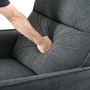 English Elm 270° 270° Power Swivel Recliner Chair with USB Ports, 30° Rocking, 95–150° Recline for Small Spaces Dark Gray W1028S00050