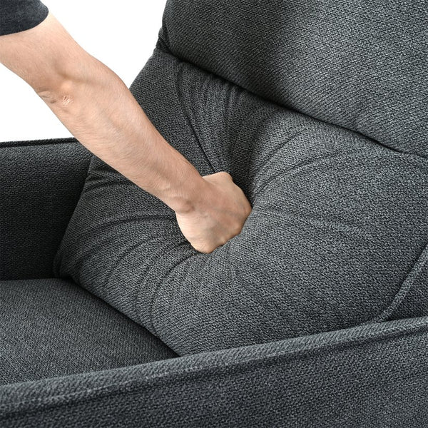 English Elm 270° 270° Power Swivel Recliner Chair with USB Ports, 30° Rocking, 95–150° Recline for Small Spaces Dark Gray W1028S00050