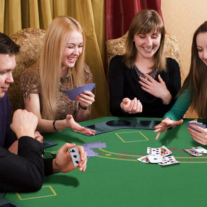 English Elm Soozier Foldable 47" Octagon Poker Table For 8 Players - Casino-Style Game Night With Cup Holders & Chip Trays W2225P217198-GIGA