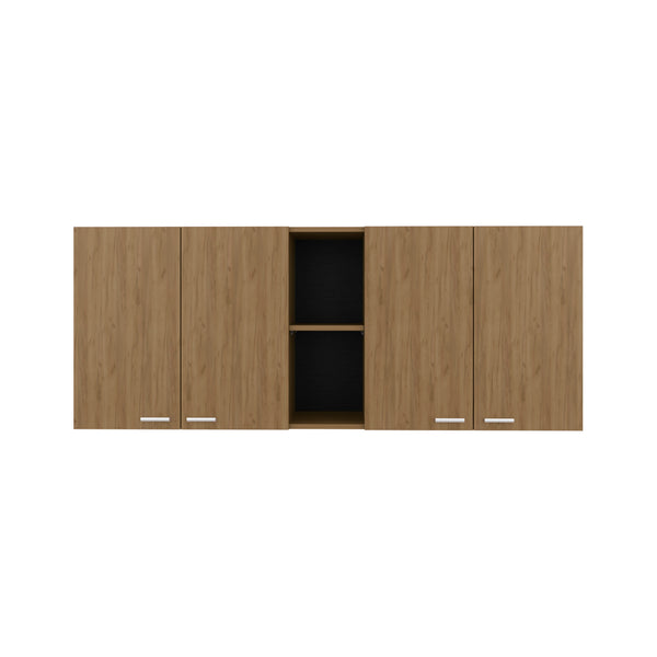 English Elm Wall Cabinet Ontario Macadamia Beige – Modern Engineered Wood Kitchen Cabinet w/ Dish Rack & Shelves, Durable Design (62.2x18.5x23.6) B092P306237