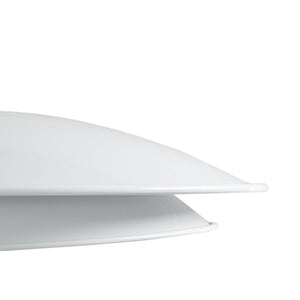 JLA Home INK+IVY - 2-Tier Matte White Pendant with Gold Canopy — Mid-Century Modern Double Disc Shade, Even Lighting II151-0120