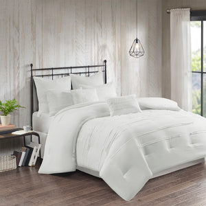 510 Design Jenda Casual 8 Piece Comforter Set 5DS10-0216 White