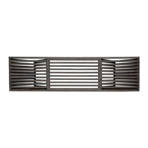English Elm Metropol Solid Acacia Outdoor Bench with Open Slat Seat and Geometric Hardwood Base N769P371877G