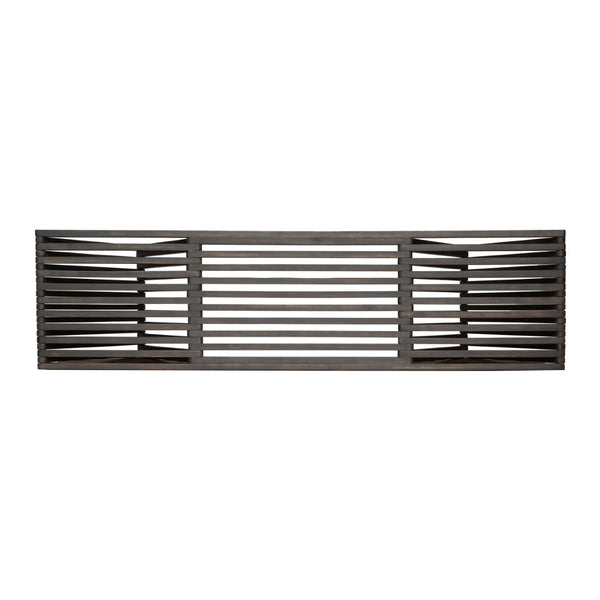 English Elm Metropol Solid Acacia Outdoor Bench with Open Slat Seat and Geometric Hardwood Base N769P371877G