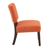 OSP Home Furnishings Jasmine Accent Chair Tangerine