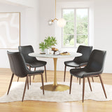 Magnus Dining Chair - Set of 2 Black & Walnut 109933 Zuo Modern