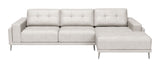 Bliss RAF Chaise Sectional Beige 110370 Zuo Modern