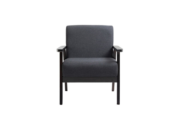 English Elm Bari Mid-century Solid Wood Accent Chair and Coffee Table Set for Small Spaces B2749S00336