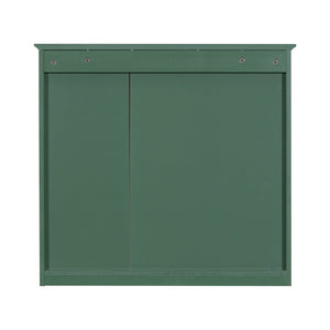 English Elm 30'' Bathroom Vanity Set With Mirror, Modern Freestanding Cabinet, Ceramic Sink & Ample Storage Space SW000127AAF-1