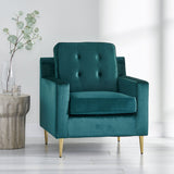 Christopher Knight Home® - Noble House - Hanlon Modern Glam Tufted Velvet Club Chair