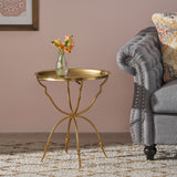 Christopher Knight Home® - Noble House - Begole Vintage Style Handcrafted Iron Tray Top Side Table