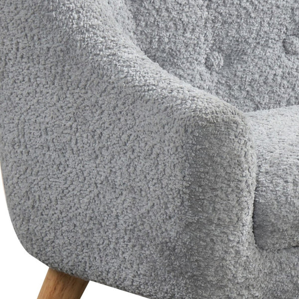 English Elm Arabella Tufted Chenille Kids Sofa Foam Seat Coil Springs Wooden Legs Playroom B2749P413204