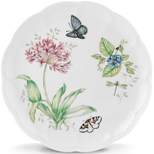 Lenox Butterfly Meadow Blue Butterfly Dinner Plate Multi, WHITE PORCELAIN 6083760