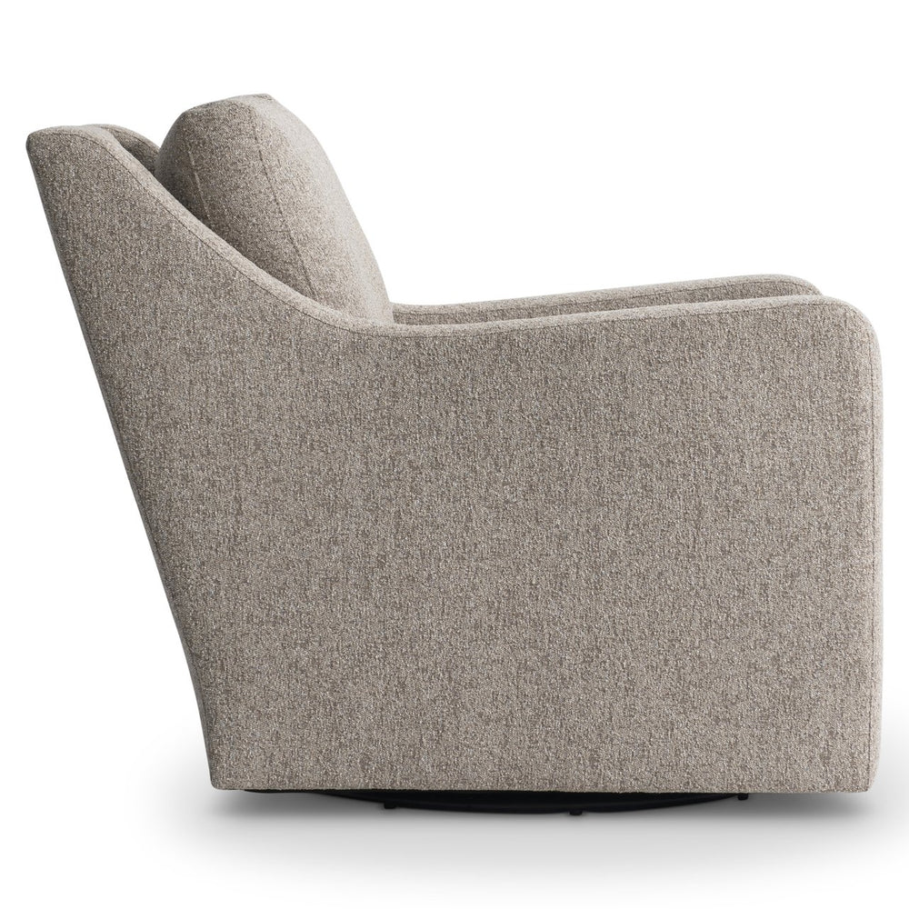 Bernhardt Bernhardt Ventura Fabric Swivel Chair With Deep Cushion, Refined Curves & Smooth 360° Base For Living Rooms - Made to Order P3502SA