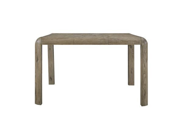English Elm Counter English Knotty Oak Veneer Counter Height Table with Rounded Edges, Sturdy Legs, Natural Oak Finish B2699P401378