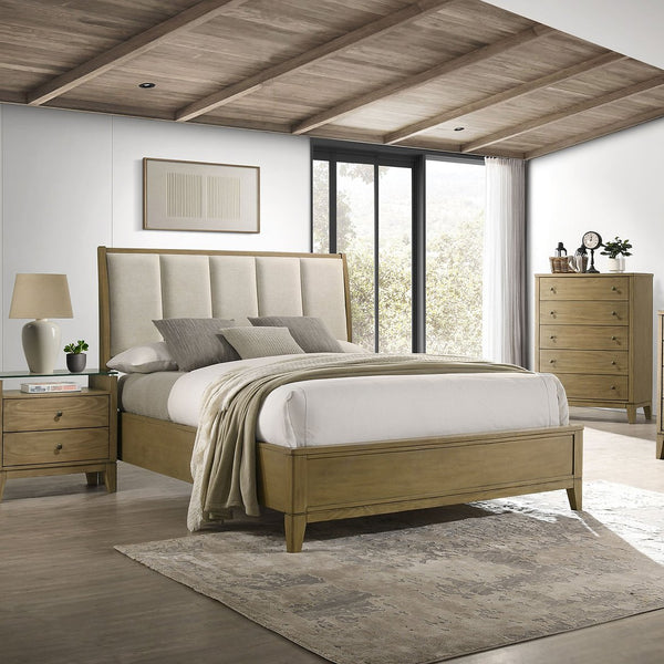 English Elm Menlo Natural Pine 5-Drawer Chest - Solid Wood Storage Solution For Modern And Rustic Bedrooms B062P378396