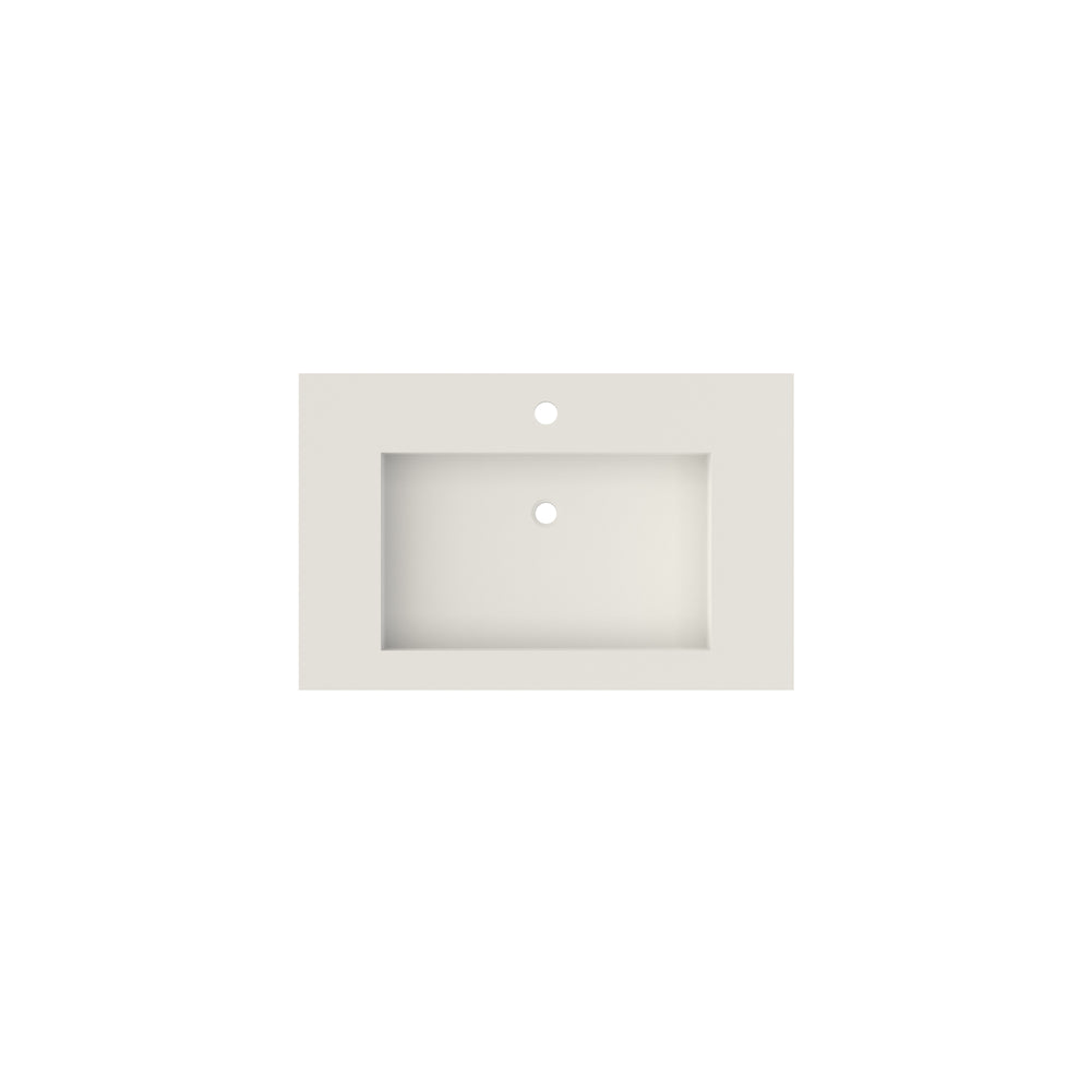 English Elm Stone Resin Solid Surface Vessel Sink Seamless Low Profile Spa Bathroom Basin T3785P355784