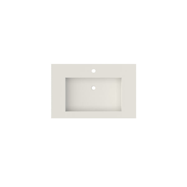 English Elm Stone Resin Solid Surface Vessel Sink Seamless Low Profile Spa Bathroom Basin T3785P355784