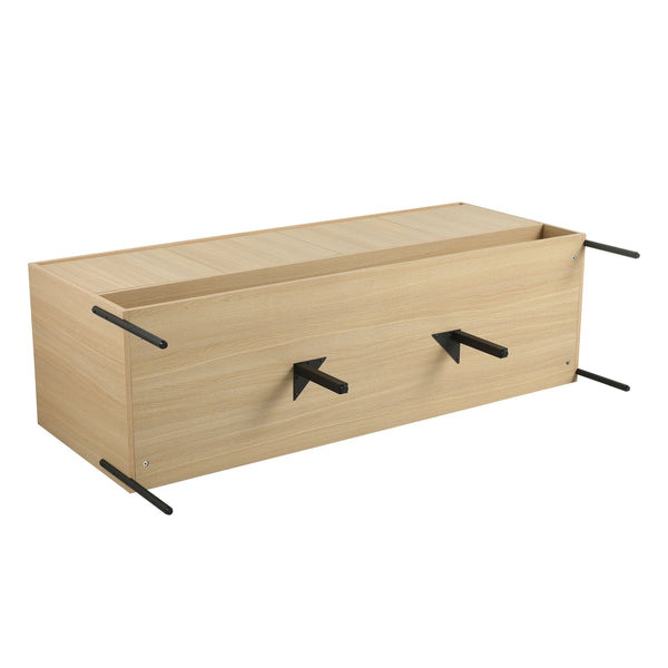 English Elm 60" Freestanding Bathroom Vanity Cabinet Only, 4 Soft-Close Doors, KD Packing, Durable 67.7x23x7.9 W1972P199464