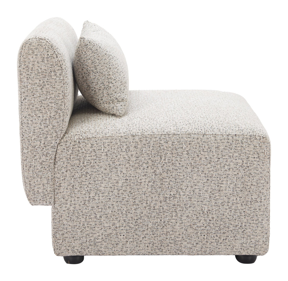 Zuo Modern Simu Corner Chair - Chic Modern Design With High-quality Materials For Stylish Home Decor Solutions Gray 100% Polyester,Elm Wood 110432-zuo-modern