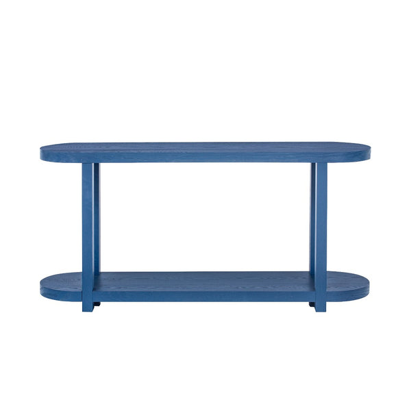 English Elm U_Style Modern Minimalist Ash Veneer Console Table For Entryways, Living Rooms, And Hallways Decor N711P241273V-GIGA