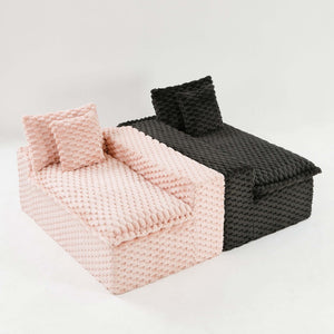 English Elm Luxury Color-Block Turtle Velvet Sofa - Modular Design For Stylish Living Room Comfort & Flexibility P1 W3371S00048-GIGA