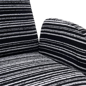 English Elm Modern 360° Swivel Boucle Armchair with High-Resilience Sponge, 550lb Capacity, Cozy Lounge Accent Chair Black W395P355515