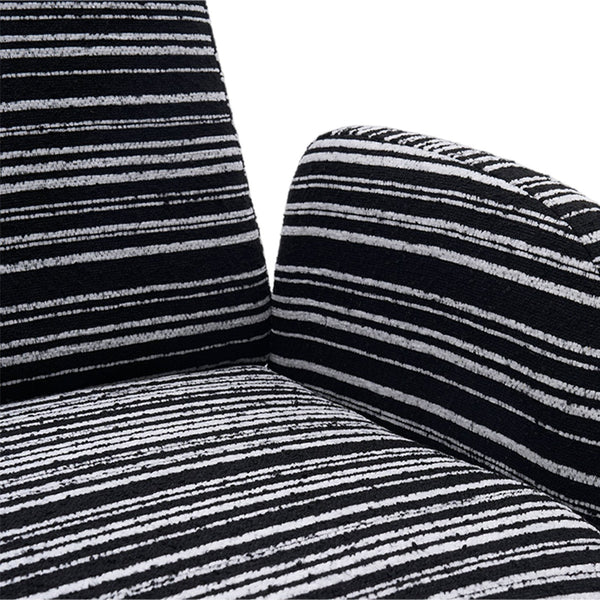 English Elm Modern 360° Swivel Boucle Armchair with High-Resilience Sponge, 550lb Capacity, Cozy Lounge Accent Chair Black W395P355515