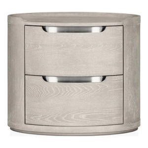 English Elm Modern Matte Two-drawer Nightstand with Dovetail Joints and Felt-lined Storage Light Gray B2741P431070