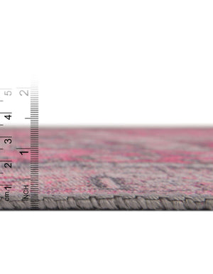 Unique Loom Timeless Peter Machine Made Abstract Rug Pink, Black/Ivory/Light Brown 7' 7" x 10' 6"