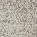 Nourison Damask DAS06 Machine Made Power-loomed Borderless Design Indoor Only Farmhouse Vintage Rug Ivory, White 100% Polyester 99446349835