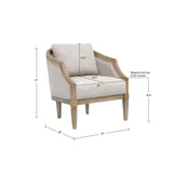 Martha Stewart Whitney Farm House Accent Chair MT100-0176 Natural