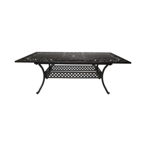 English Elm Christopher Knight Home® - PHOENIX Expandable Dining Table in Natural Copper Finish — Cast Aluminum, Lattice-Botanical Design, Extends to 84" for Outdoor Gatherings 64076.00