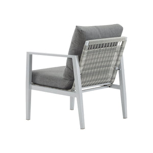 English Elm Christopher Knight Home® - [Set Of 2] Silver Aluminum Lounge Chairs With Plush Cushions & Chic Rope Accents For Modern Spaces N767P237034W_2