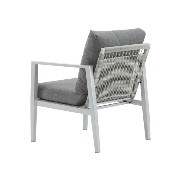 English Elm Christopher Knight Home® - [Set Of 2] Silver Aluminum Lounge Chairs With Plush Cushions & Chic Rope Accents For Modern Spaces N767P237034W_2
