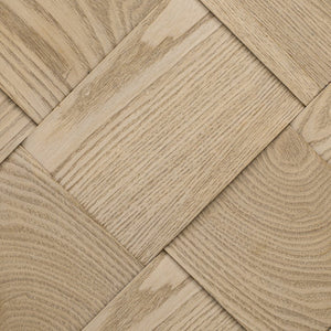 English Elm K&K Farmhouse Kitchen Island with 3D Wave Stripes Ash Veneer, Drop Leaf, Rolling Cart Storage Natural Wood N707P207916Y