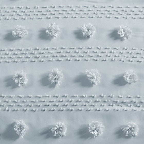 English Elm King/Cal jacquard comforter set with antimicrobial brushed microfiber reverse, bar-tack stitching, cozy luxury Blue 18.9 L x 9.84 W x 9.84 H B035P203266