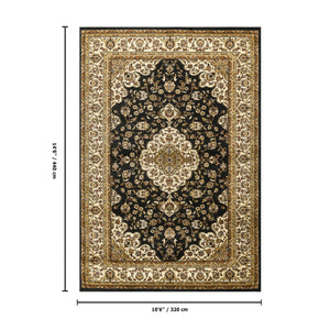 English Elm Classic Medallion Area Rug Large Traditional Pattern for Living or Dining Rooms B186P452242