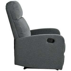 English Elm Christopher Knight Home® - Modern Recliner Plush Manual Recliner Chair with Ergonomic Support, 3-Position Backrest, Durable Fabric Comfort Charcoal N763P256491E