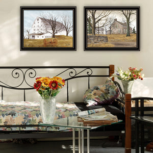 English Elm Trendy Decor 4u Billy Jacobs Pastoral Diptych Framed Farmhouse Wall Art Set B067P254094