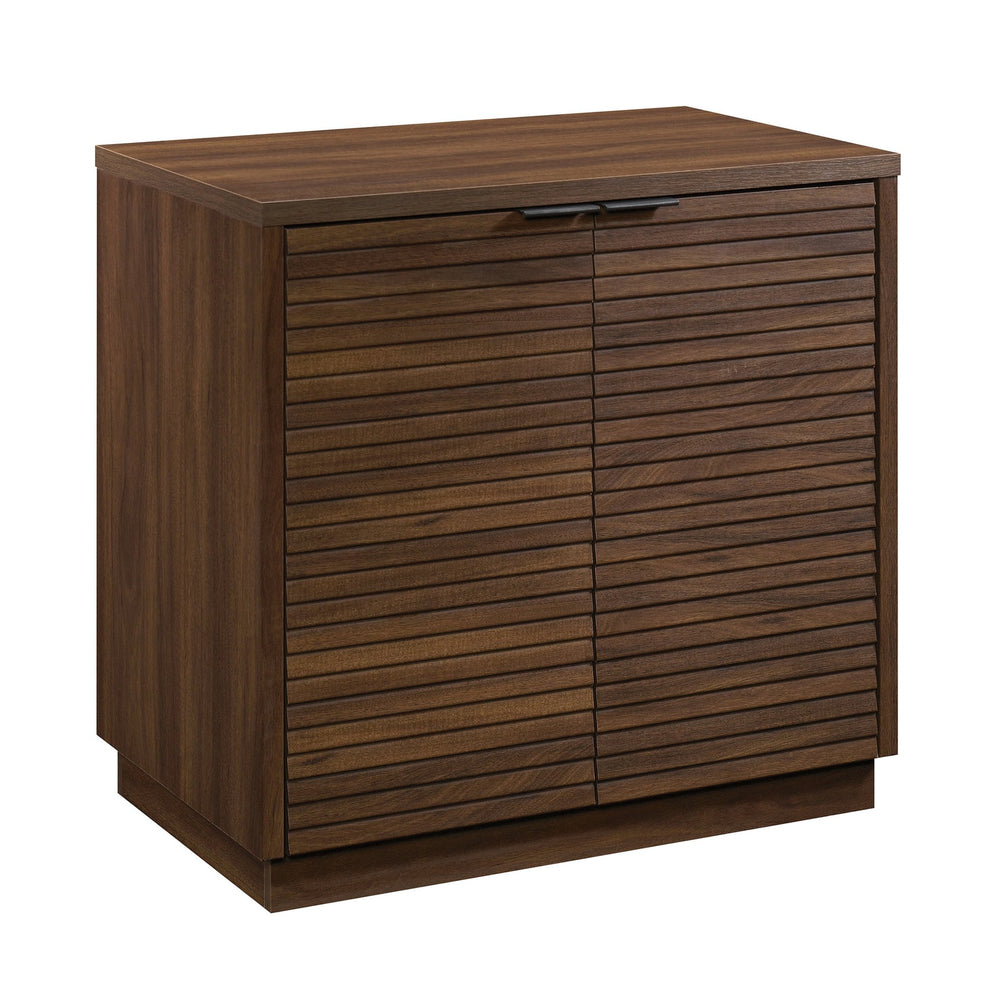 English Elm Library Base - Versatile Brown Finish With Hidden Storage & Adjustable Shelf For Organized Spaces B356P402666