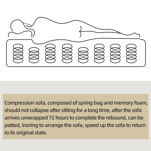 English Elm 104.32*70.86 Modular Sectional Sofa Sleeper - Customizable White Couch With Chaise & Ottoman Set W1829S00044