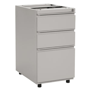 OSP Home Furnishings 22" Open Top Office Pedestal with Box File Drawers and Ball Bearing Slides PTO22BBF-HF