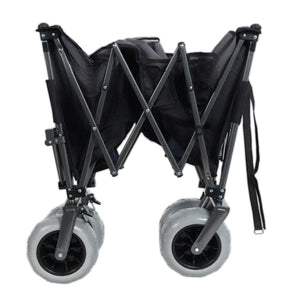 English Elm 9" Balloon Wheel Folding Wagon Heavy Duty 480lb All Terrain Oxford Fabric Cart W2932P317113