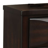 Espresso 2-Drawer Nightstand with Ample Storage & Dovetail Drawers | Sturdy Wooden Case & Sled Base | 24.50 x 17.50 x 23.50