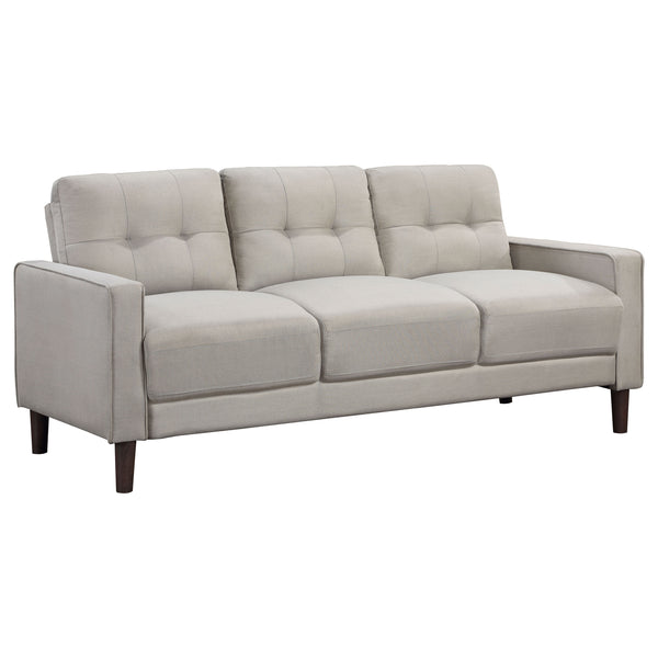 English Elm Harvey Tufted Fabric Sofa Set with Tapered Legs for Mid-century Living Rooms B062S01423