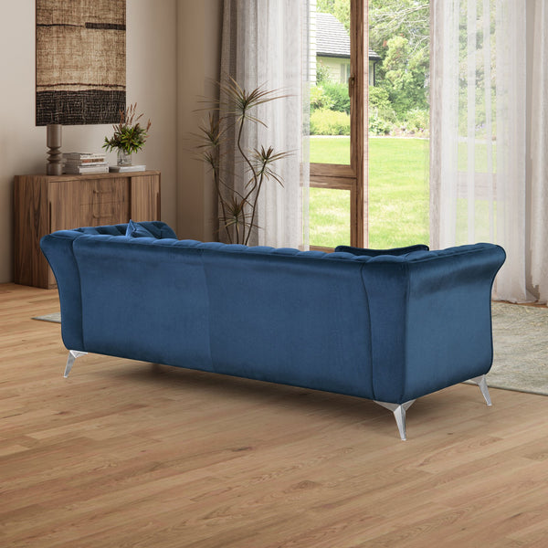English Elm 102 Inch Linen Modular Sectional Sofa with Hidden Storage and Cloud Cushion Comfort W1099S00170